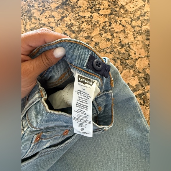 Levi's Light Blue wide leg girl jeans - Picture 4 of 6